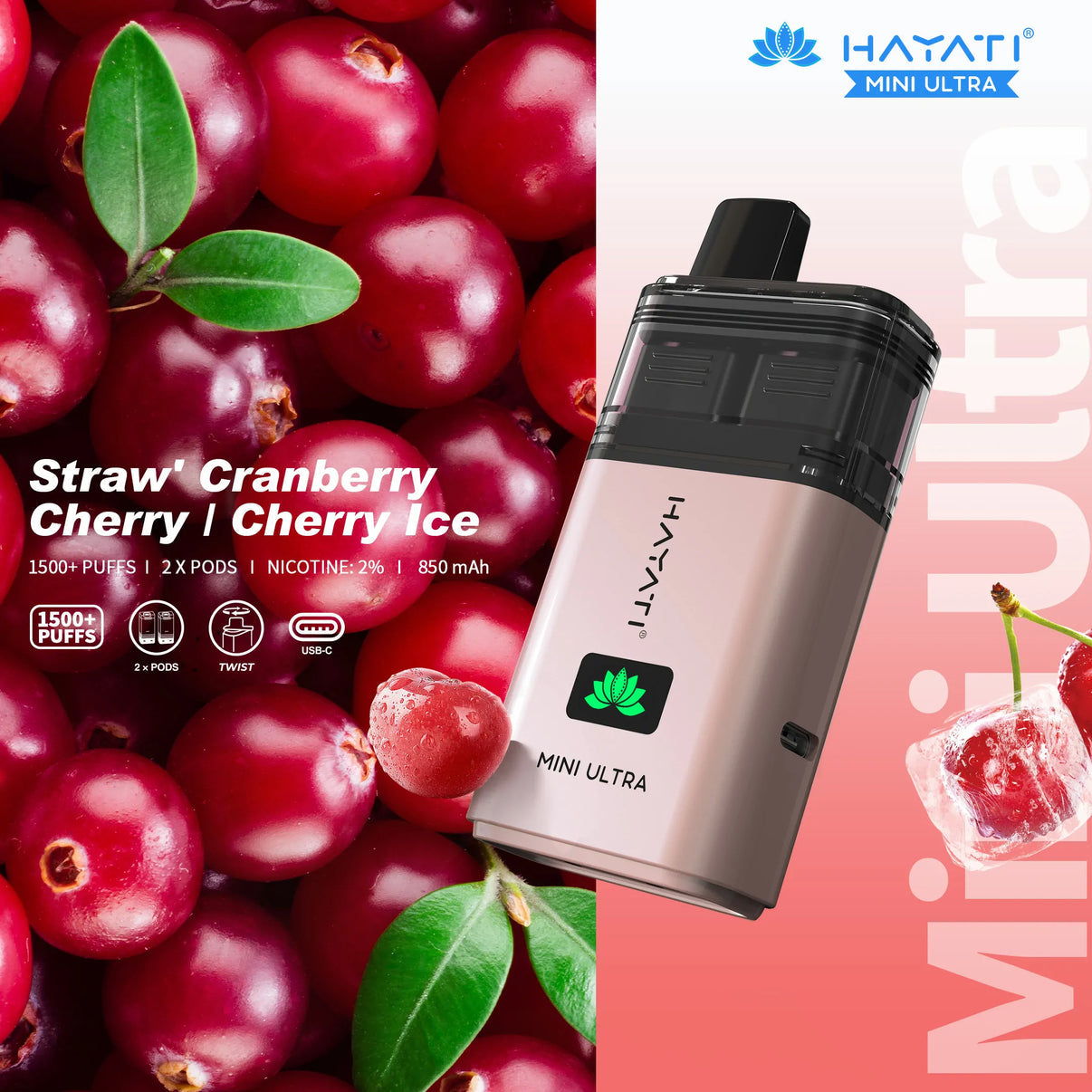 Hayati Mini Ultra Rechargeable Vape Pod (Pack of 5)