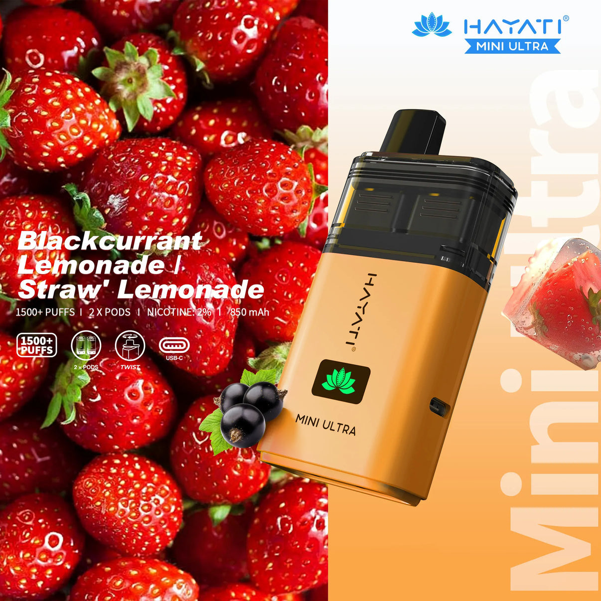 Hayati Mini Ultra Rechargeable Vape Pod (Pack of 5)
