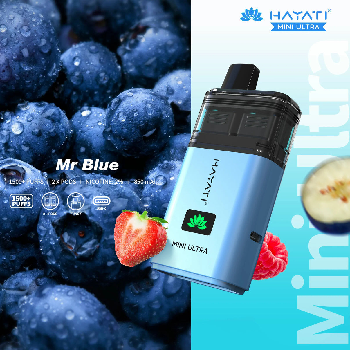 Hayati Mini Ultra Rechargeable Vape Pod (Pack of 5)