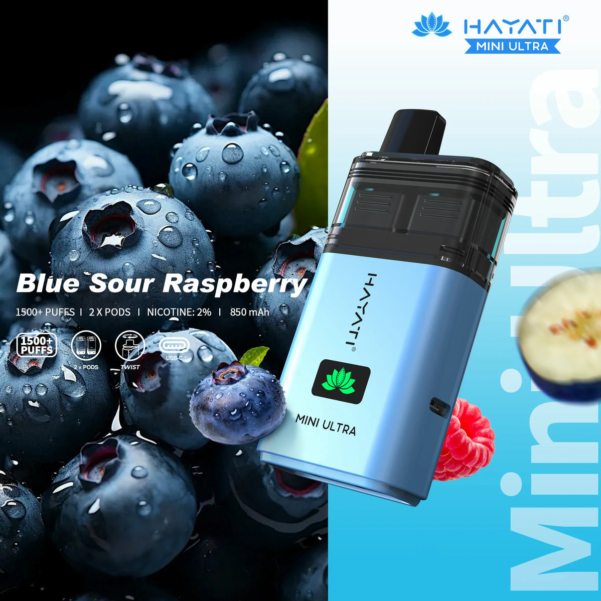 Hayati Mini Ultra Rechargeable Vape Pod (Pack of 5)