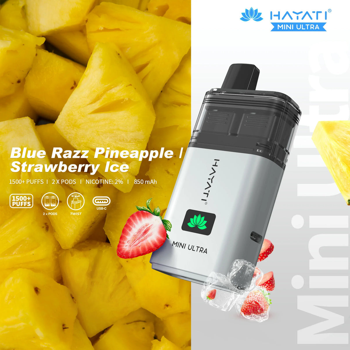 Hayati Mini Ultra Rechargeable Vape Pod (Pack of 5)