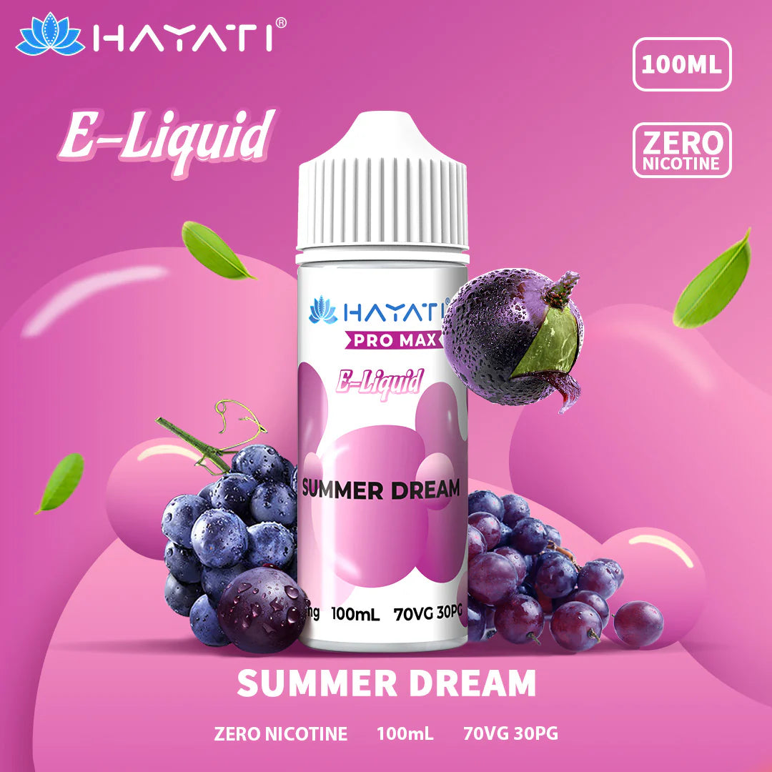 Hayati Pro Max E-Liquid 100ml Shortfill Zero Nicotine