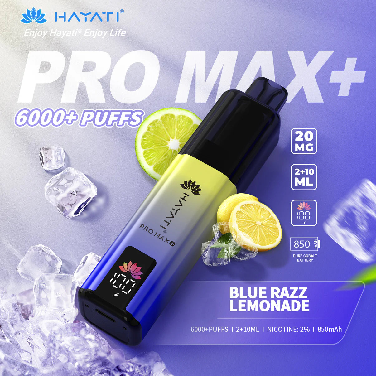 Hayati Pro Max+ 6000 Puffs Rechargeable Vape Pod (Pack of 5)