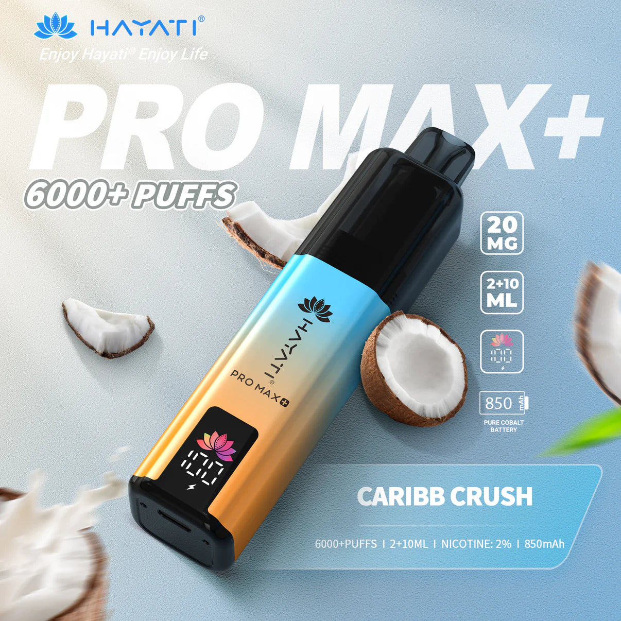 Hayati Pro Max+ 6000 Puffs Rechargeable Vape Pod (Pack of 5)