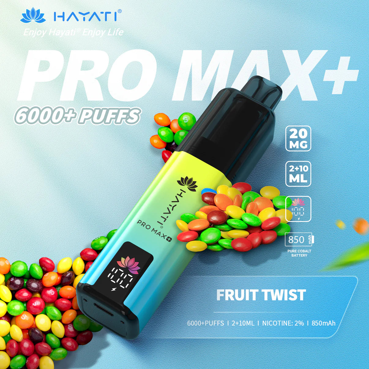 Hayati Pro Max+ 6000 Puffs Rechargeable Vape Pod (Pack of 5)