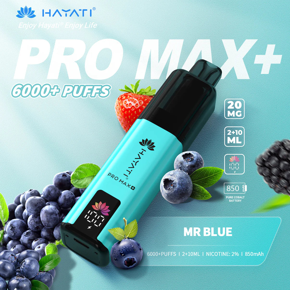 Hayati Pro Max+ 6000 Puffs Rechargeable Vape Pod (Pack of 5)