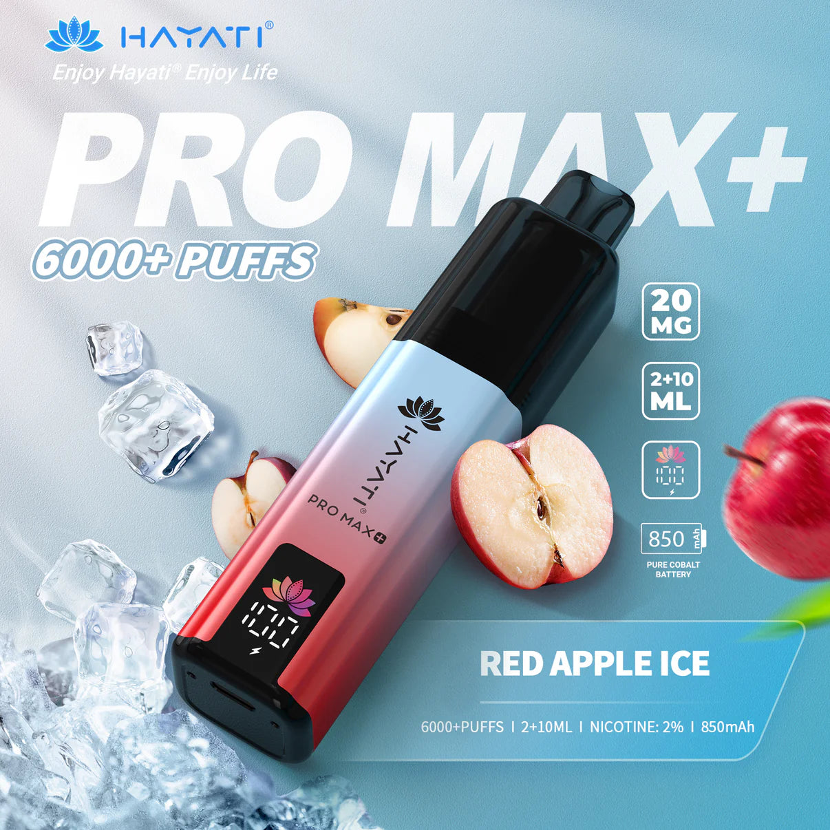Hayati Pro Max+ 6000 Puffs Rechargeable Vape Pod (Pack of 5)