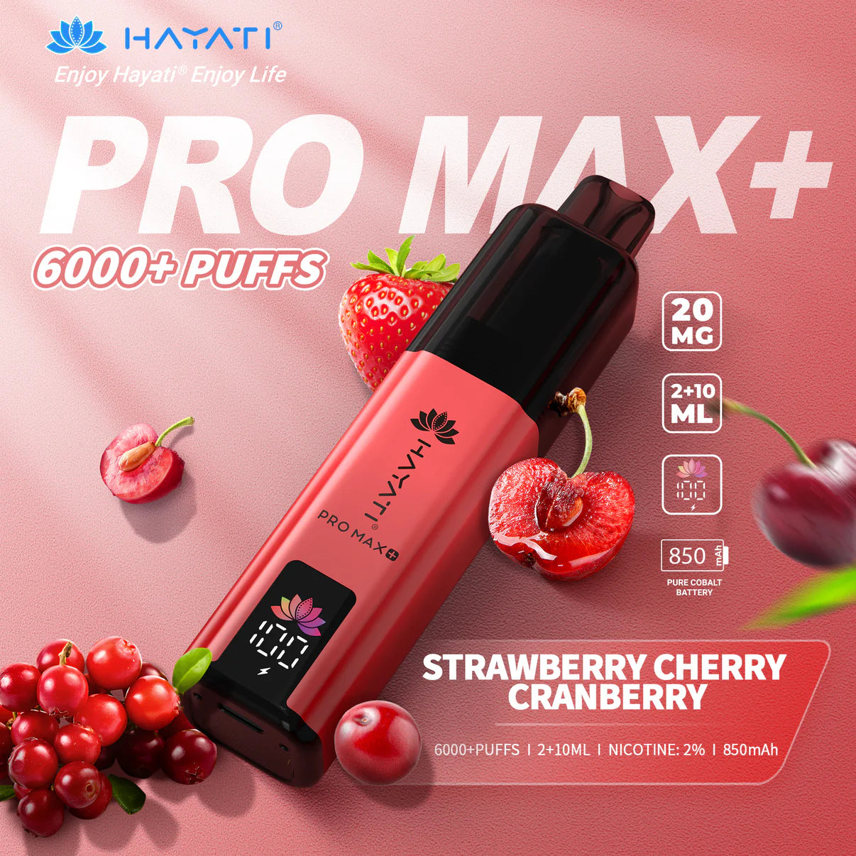Hayati Pro Max+ 6000 Puffs Rechargeable Vape Pod (Pack of 5)