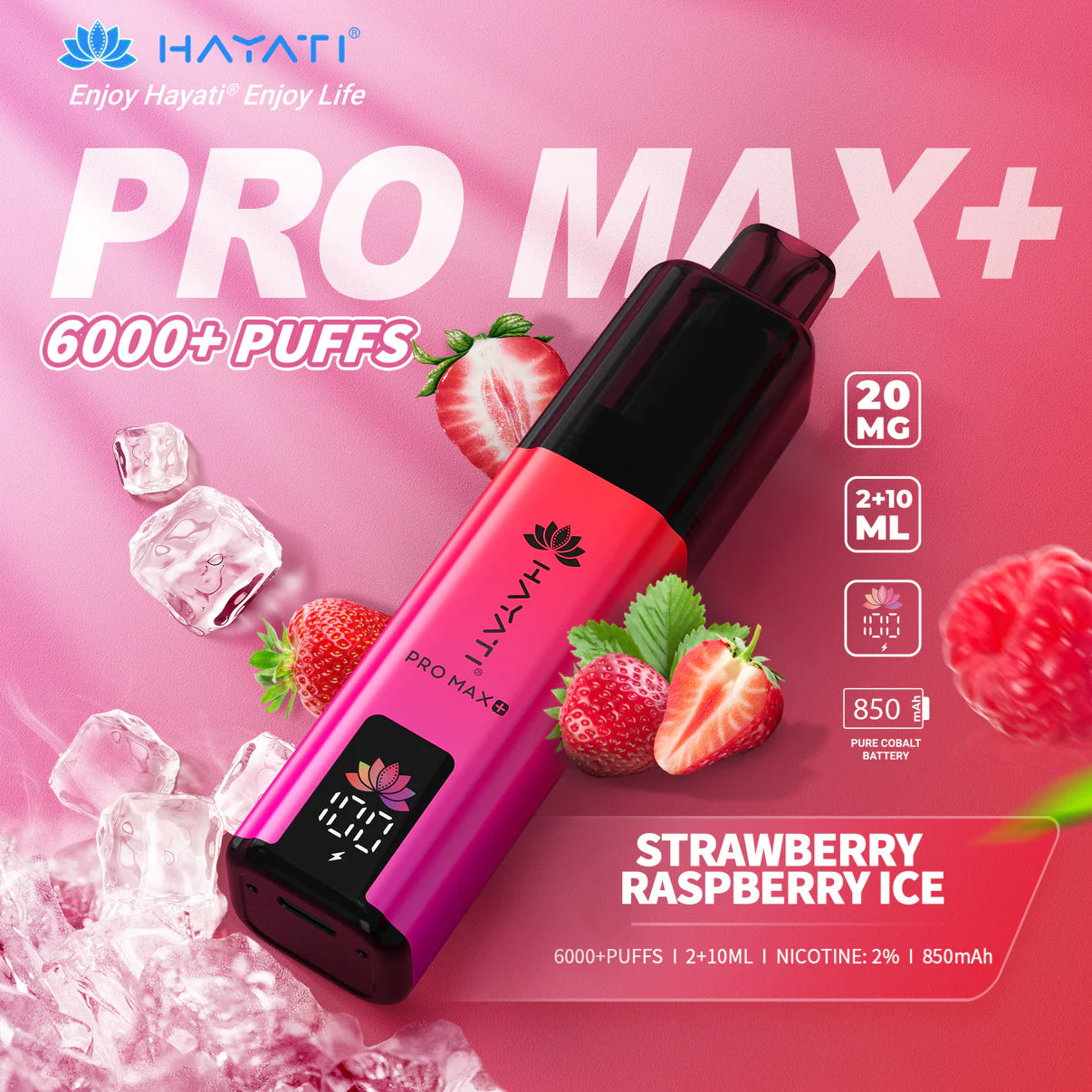 Hayati Pro Max+ 6000 Puffs Rechargeable Vape Pod (Pack of 5)