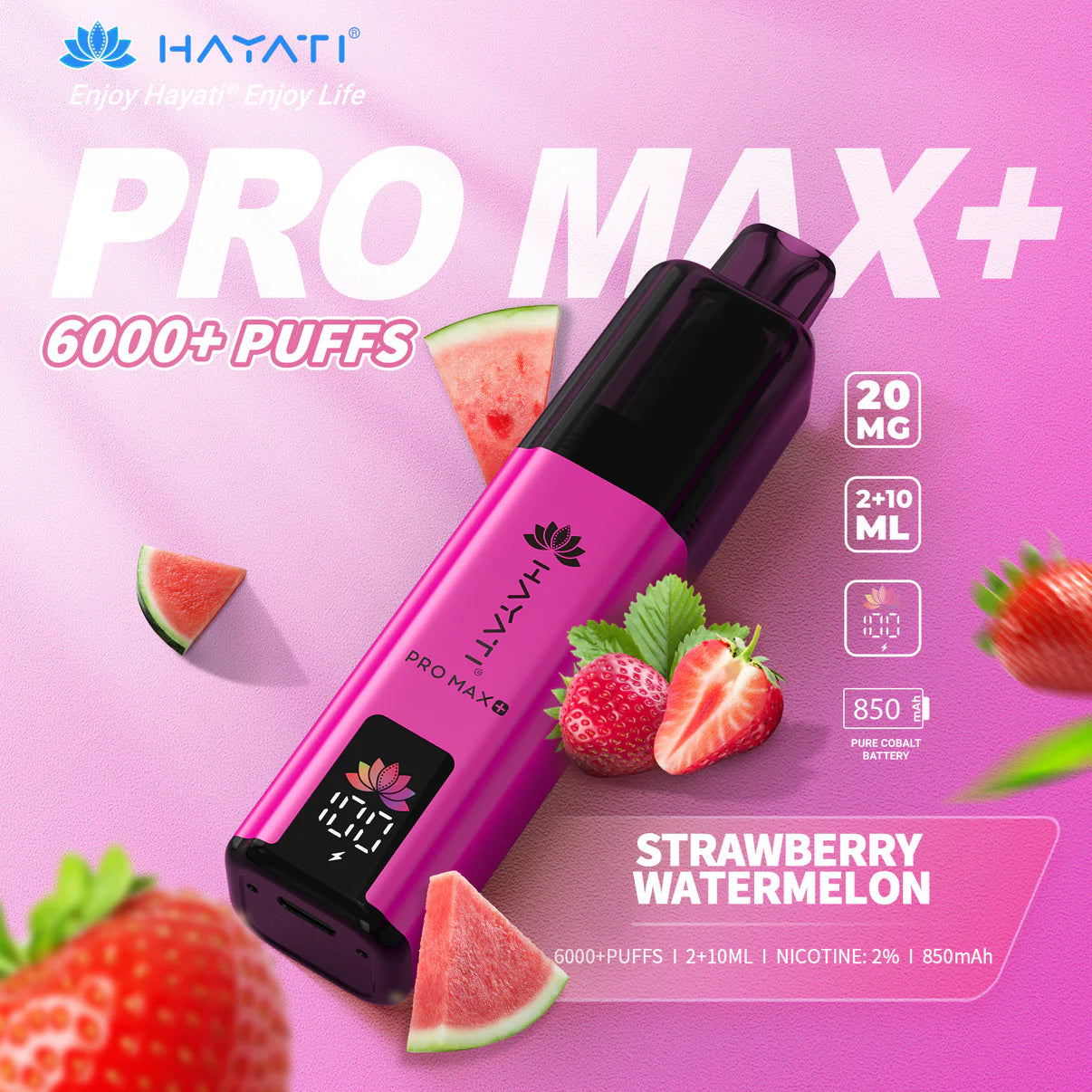 Hayati Pro Max+ 6000 Puffs Rechargeable Vape Pod (Pack of 5)