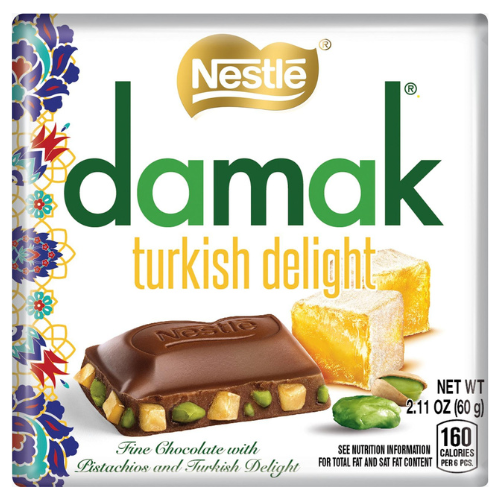 Nestle Damak Viral Dubai Inspired Chocolate Bar 60g (Pack of 6)
