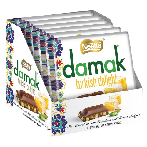 Nestle Damak Viral Dubai Inspired Chocolate Bar 60g (Pack of 6)