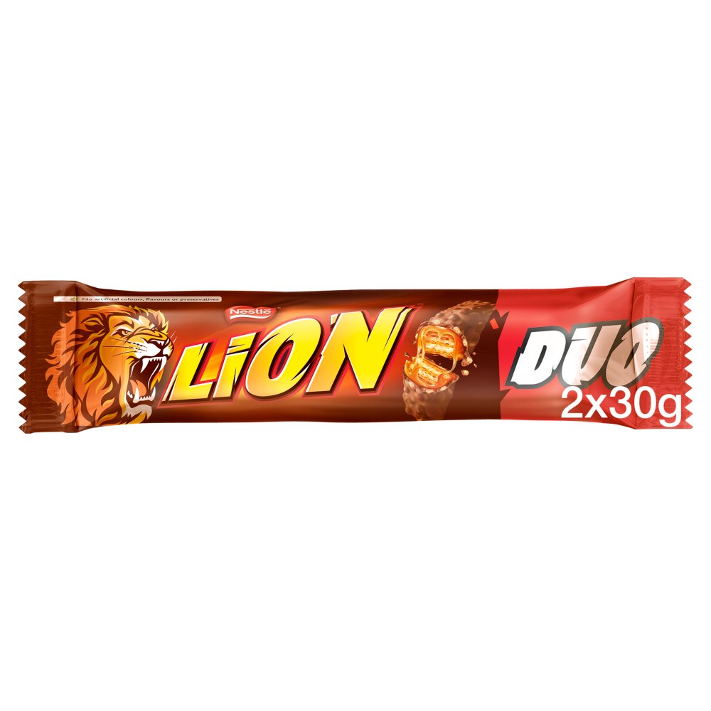Nestle Lion Duo Bar Chocolate 60g