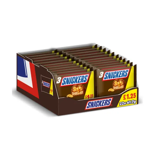 Snickers 3 Pack Chocolates 125.1g