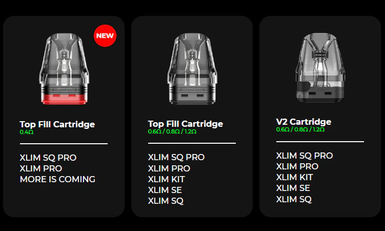Oxva Xlim V3 Replacement Pods 2ml Cartridges