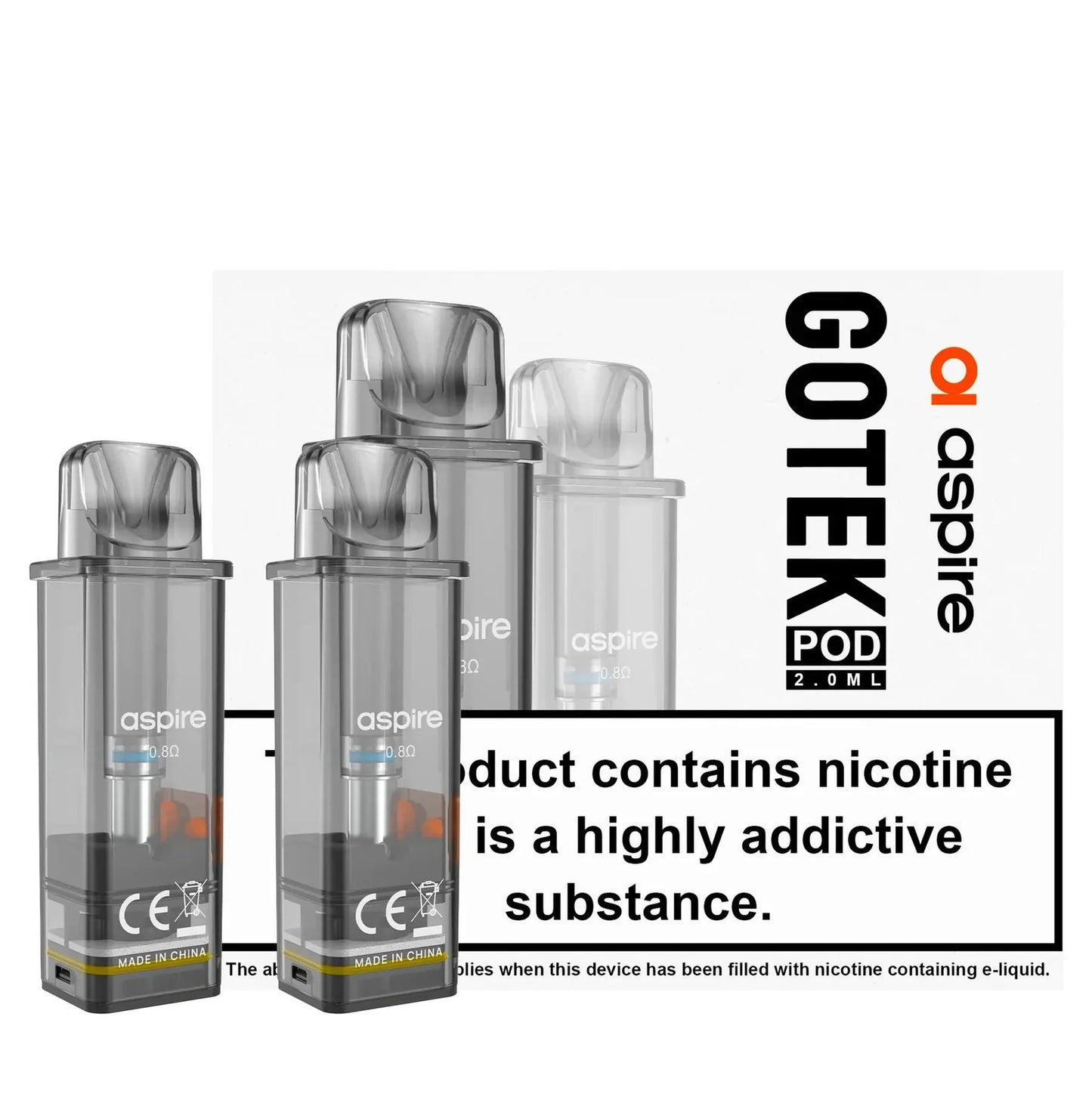 Aspire Gotek Pro Pods/Cartridge Pack of 20
