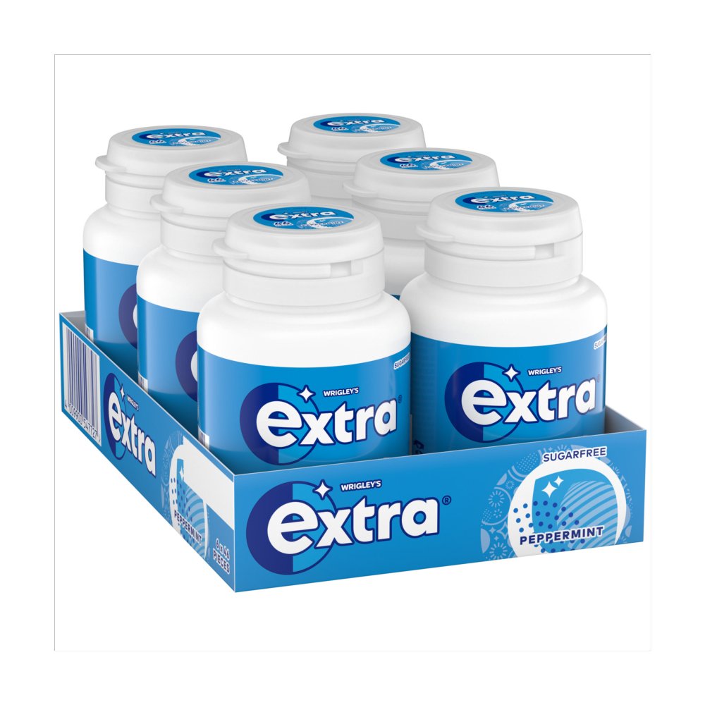 Wrigleys Extra Chewing Gum Sugar Free 46 Pieces 64g (Pack of 6)