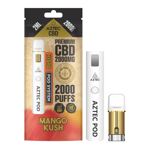Aztec CBD 2000mg Broad Spectrum Rechargeable Vape