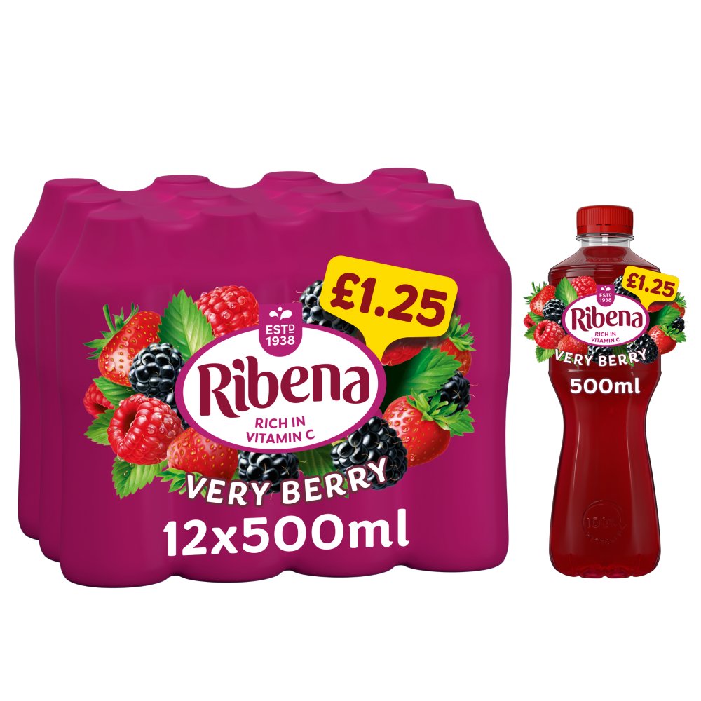Ribena Drinks 500ml Bottles