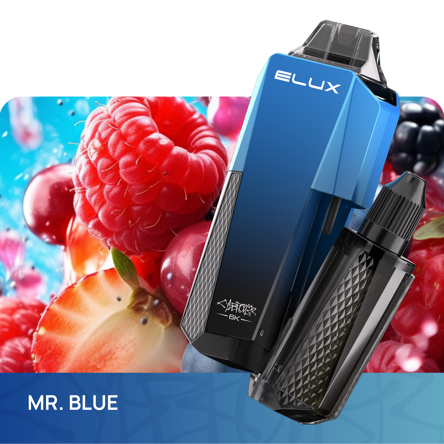 Elux Cyberover 6000 Puff Rechargeable Vape (Pack of 10)