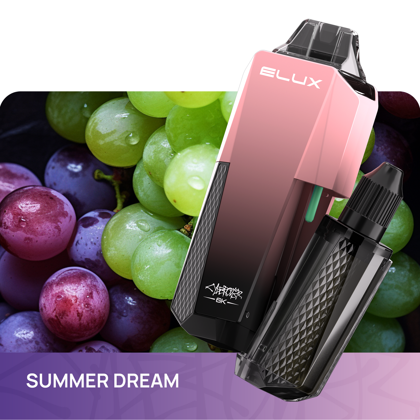 Elux Cyberover 6000 Puff Rechargeable Vape (Pack of 10)