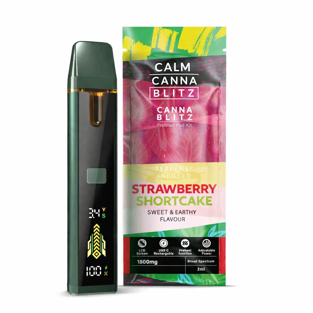 CBD Calm Cannablitz 1800mg Terpene Vape – Premium Infused Blend