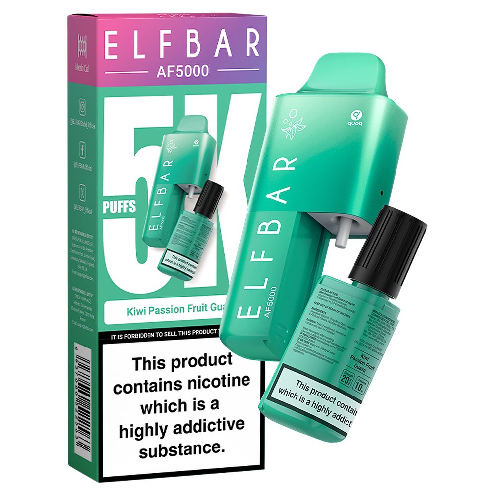 Elf Bar AF5000 Puffs Disposable Vape Device - BOX OF 5