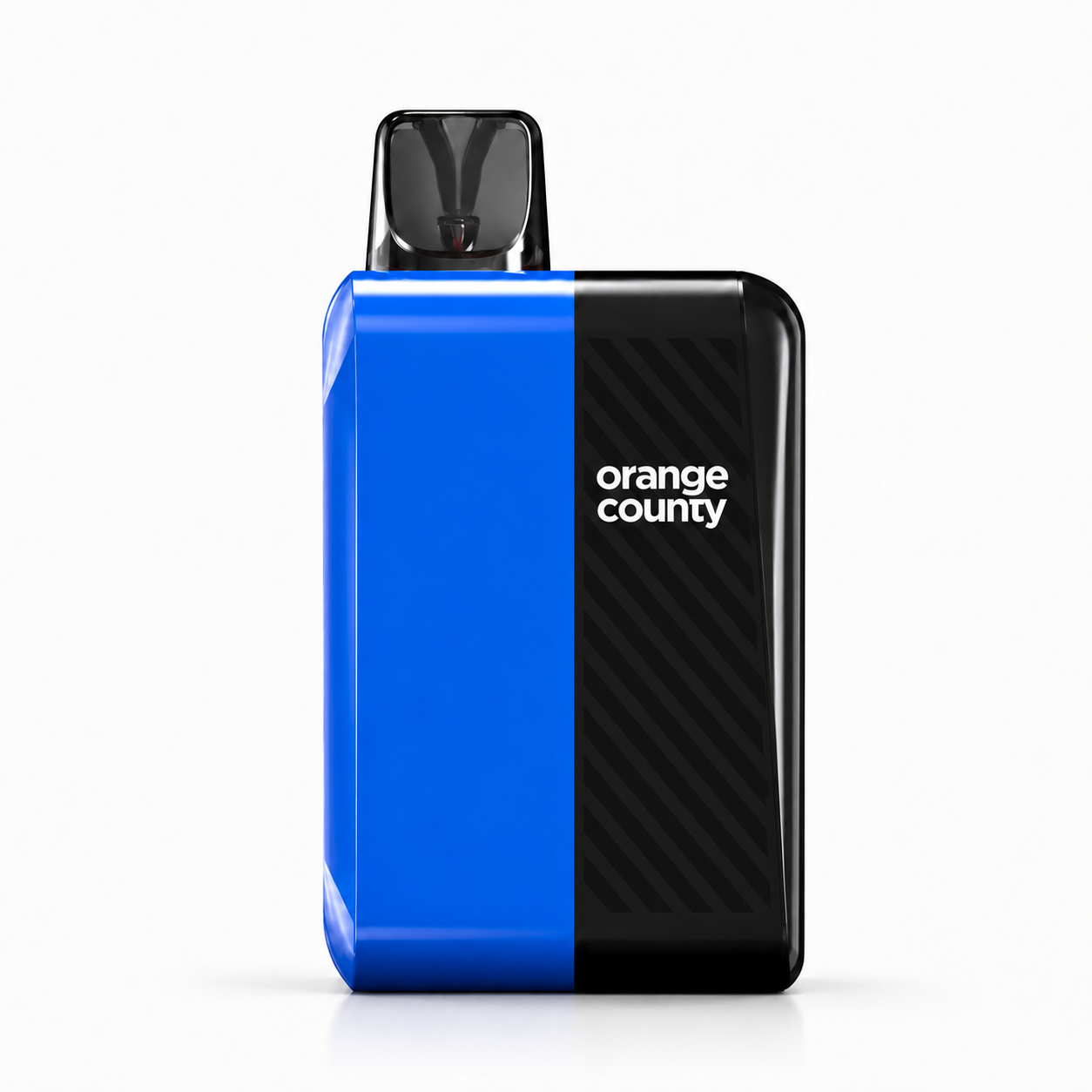 Orange County 2000mg CBD and CBG vape device displayed clearly with premium pod design and assorted flavour options.