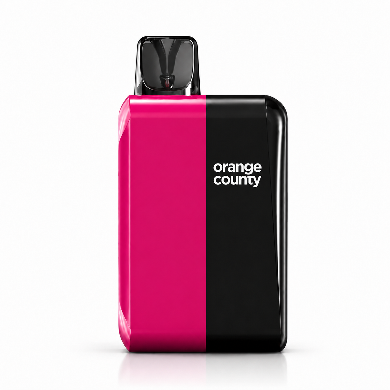Orange County 2000mg CBD and CBG vape device displayed clearly with premium pod design and assorted flavour options.