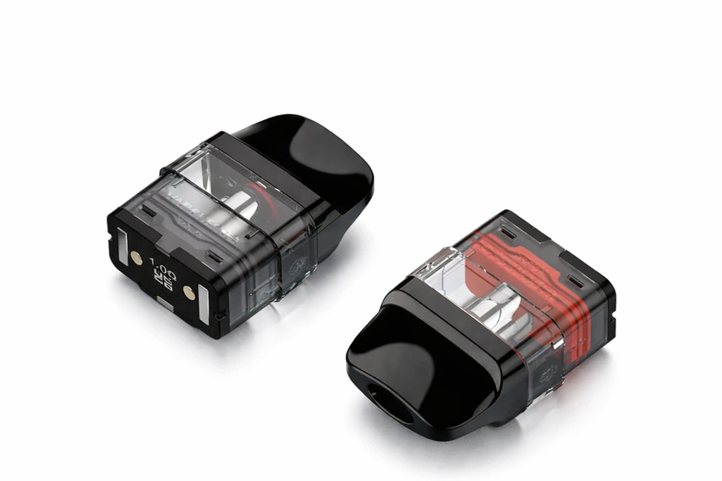 Vaporesso XROS replacement pods displayed on a pure white background with clear pod and branding details.