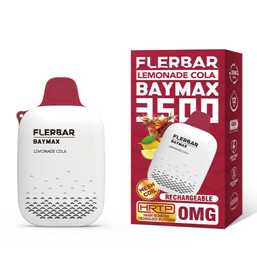 0% Flerbar Baymax 3500 Disposable Vape Pod (BOX OF 5)