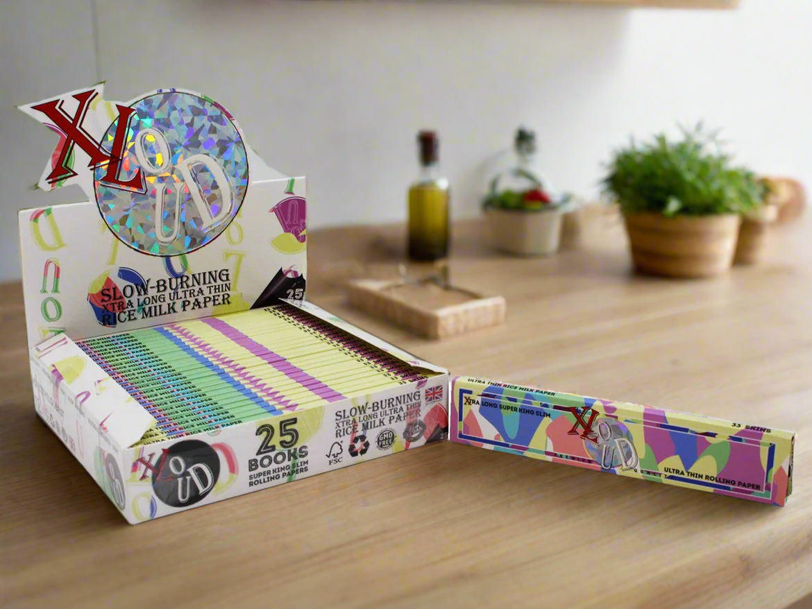 Loud Ldn XLoud Extra Long Slow Burning Rice Rolling Papers x 1 Booklet