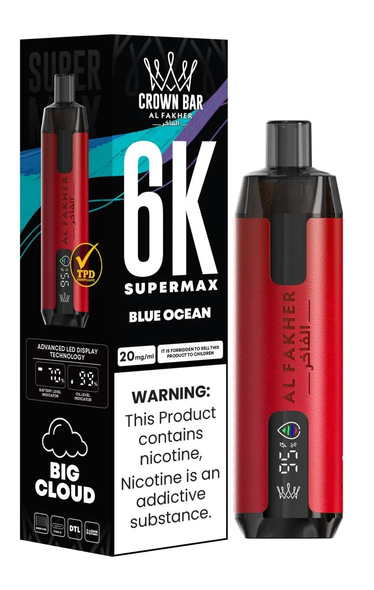 Al Fakher Supermax 6000 Disposable Vape - (BOX OF 10) - 0.6%