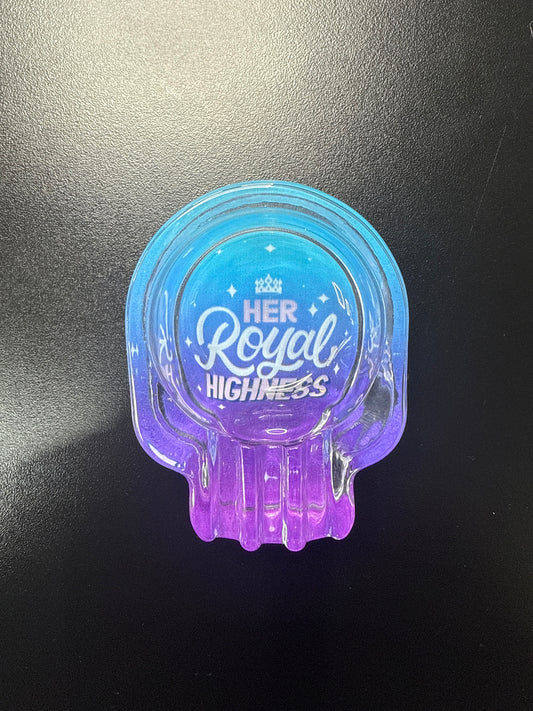 Her Royal Highness Glass Ash Tray