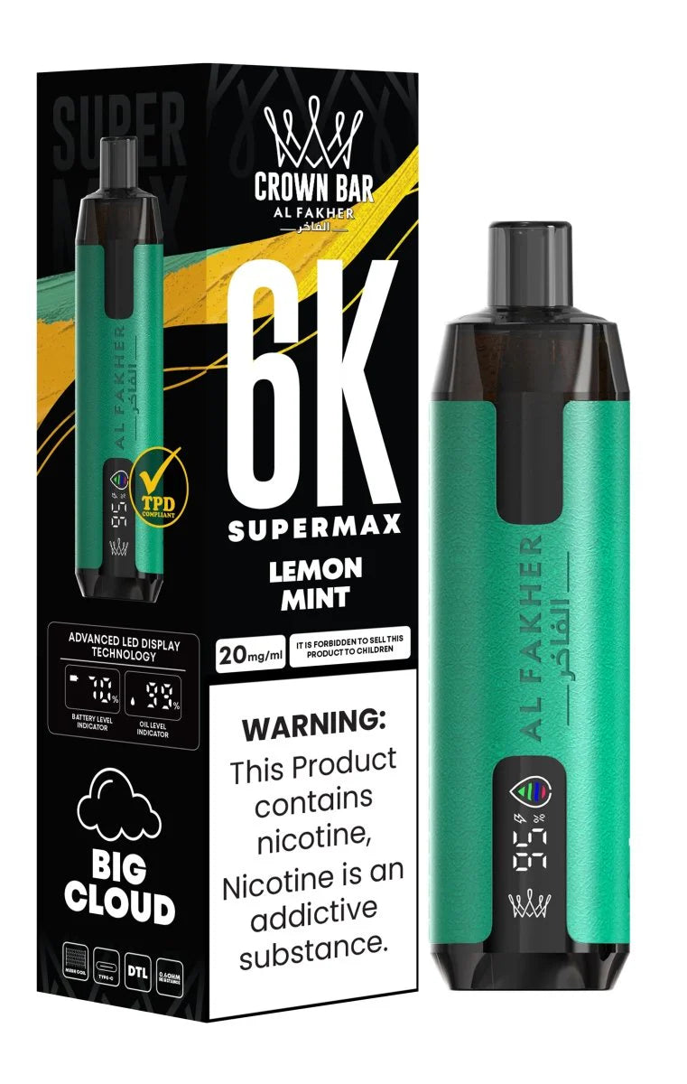 Al Fakher Supermax 6000 Disposable Vape - (BOX OF 10) - 0.6%