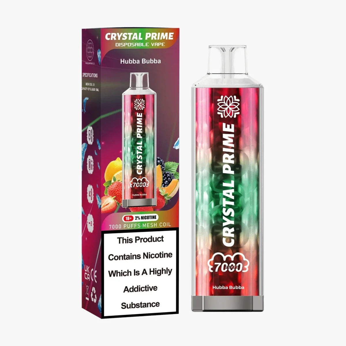 3D Crystal Prime 7000 Disposable Vape Pod (BOX OF 10)