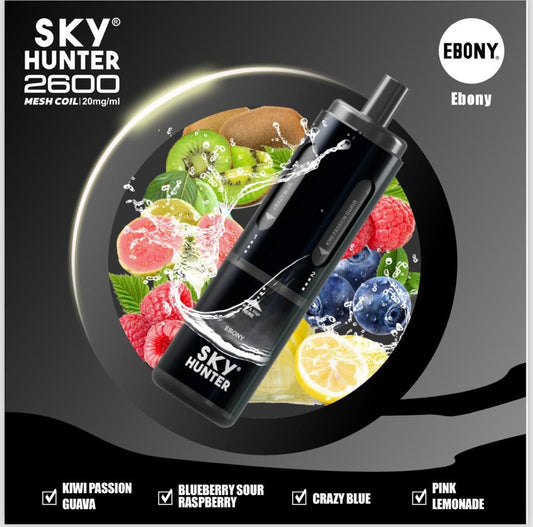 4 in 1 Sky Hunter 2600 Puffs Disposable Vape - (BOX OF 5)