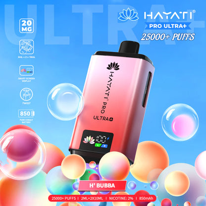 Hayati Pro Ultra+ 25,000 Puffs Rechargeable Vape Pod (Pack of 5)
