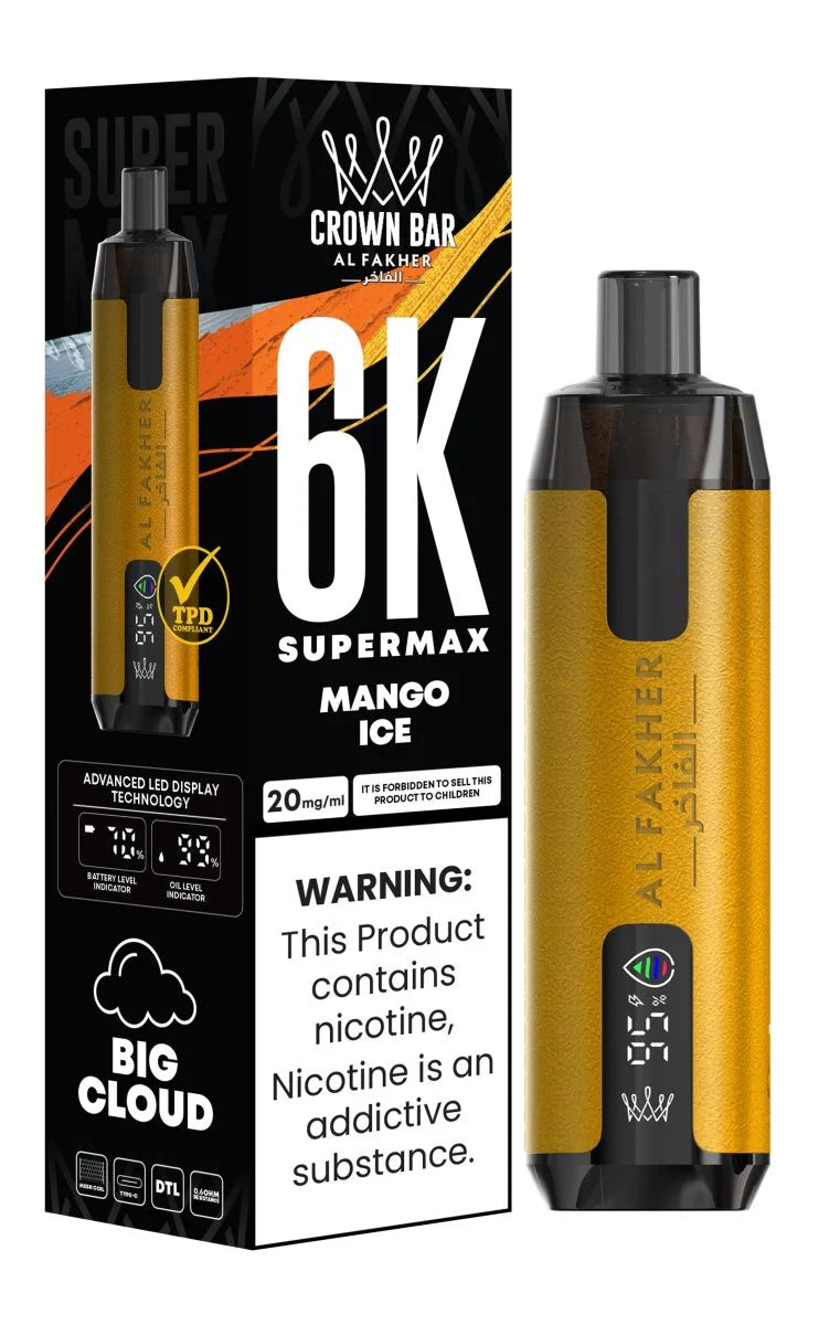 Al Fakher Supermax 6000 Puffs Disposable Vape 0.6%