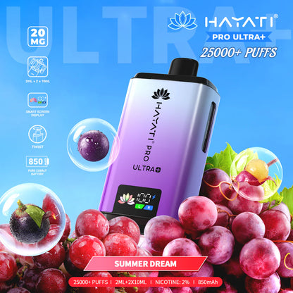 Hayati Pro Ultra+ 25,000 Puffs Rechargeable Vape Pod (Pack of 5)