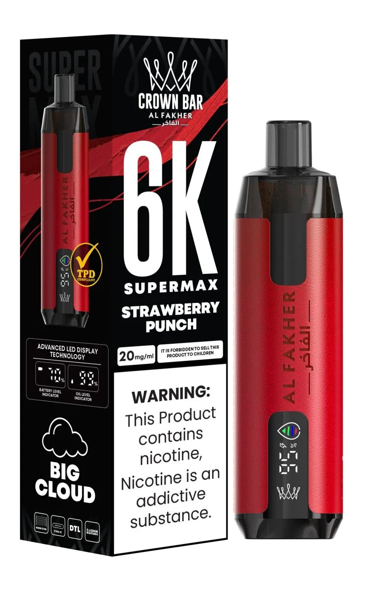 Al Fakher Supermax 6000 Puffs Disposable Vape 0.6%