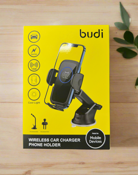 Budi Wireless Car Charger Phone Holder