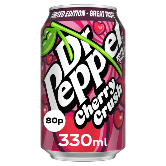 Dr Pepper Cherry Crush 330ml Drinks Can Zero Sugar