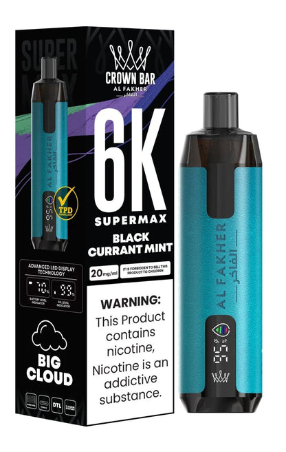 Al Fakher Supermax 6000 Puffs Disposable Vape 0.6%