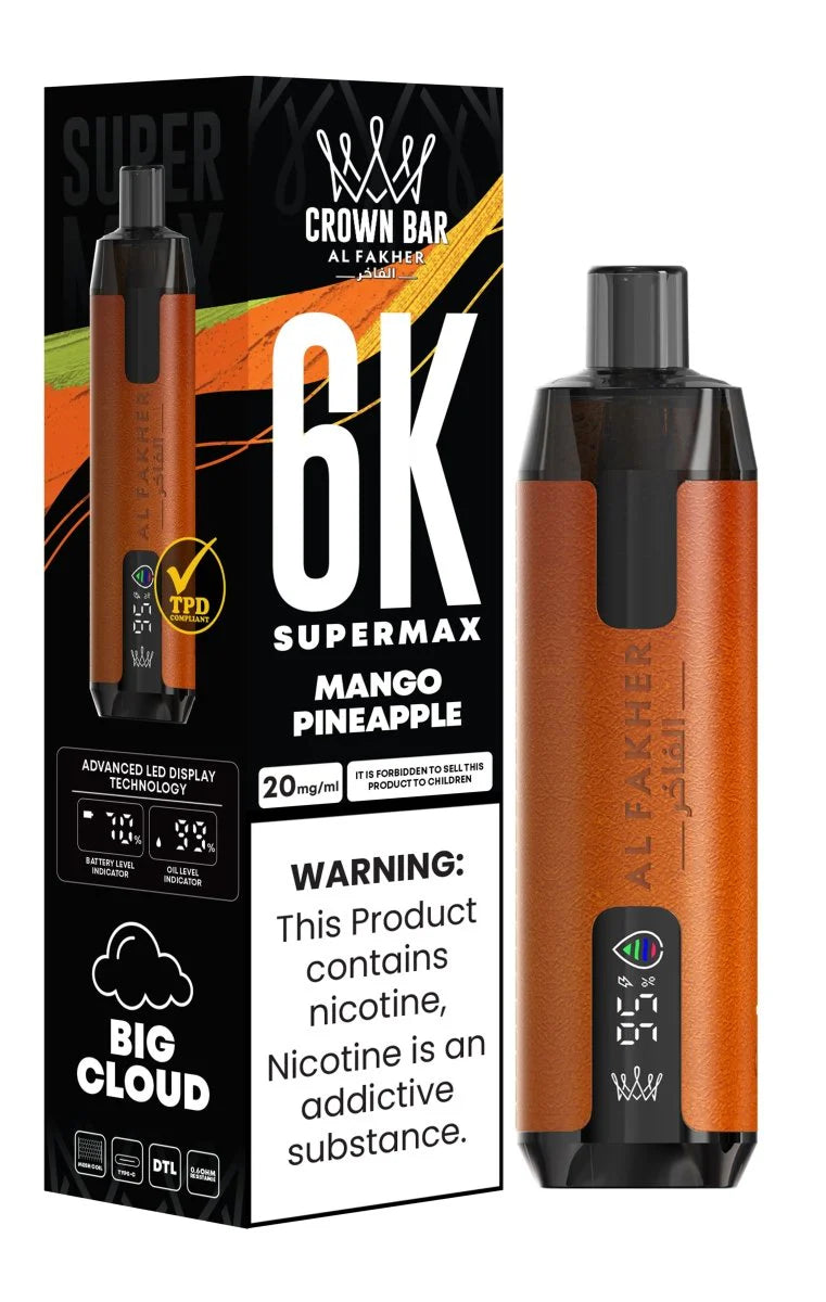 Al Fakher Supermax 6000 Puffs Disposable Vape 0.6%