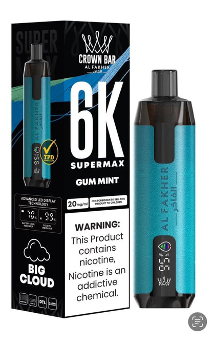 Al Fakher Supermax 6000 Disposable Vape - (BOX OF 10) - 0.6%