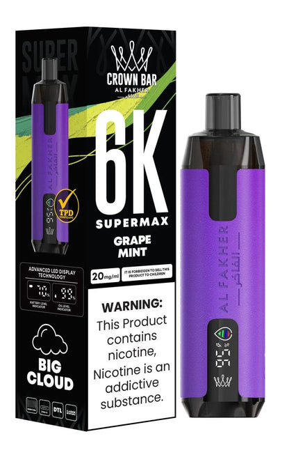 Al Fakher Supermax 6000 Puffs Disposable Vape 0.6%