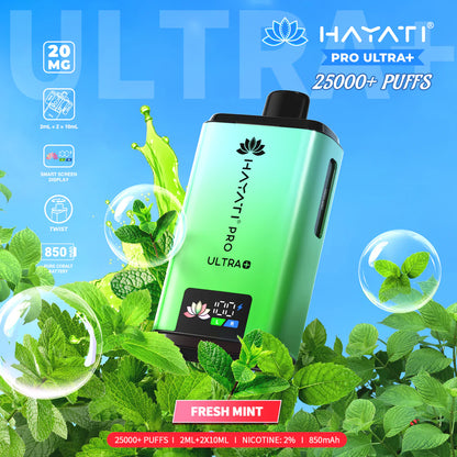 Hayati Pro Ultra+ 25,000 Puffs Rechargeable Vape Pod (Pack of 5)