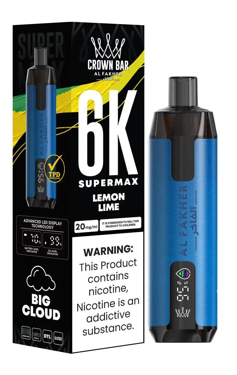 Al Fakher Supermax 6000 Puffs Disposable Vape 0.6%