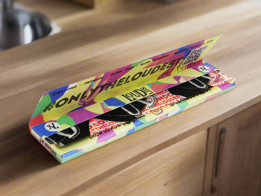 Loud Ldn XLoud Extra Long Slow Burning Rice Rolling Papers x 1 Booklet